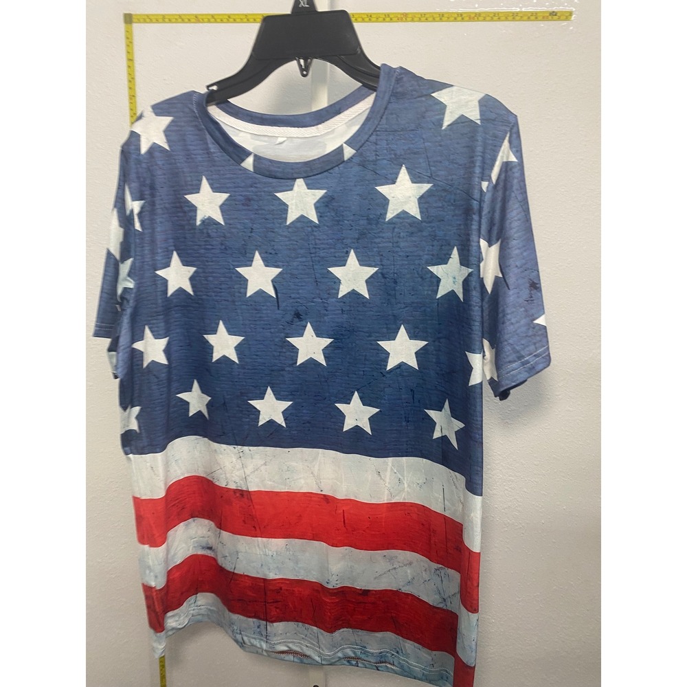 Unbranded American Flag T-Shirt Mens XL Distressed Stars and Stripes Patriotic